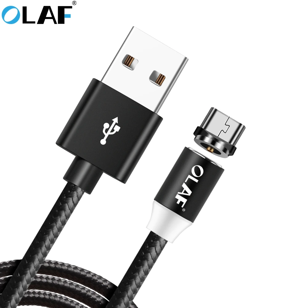 Olaf Nylon Magnetic Cable For Samsung S7 Magnetic Charging Phone Cables