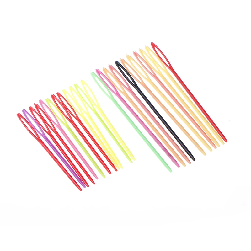 

10Pcs 7cm/9cm Cross Darning Stitchery Needles Eye Sewing Needles Plastic Wool Sewing Embroidery Tapestry Needles