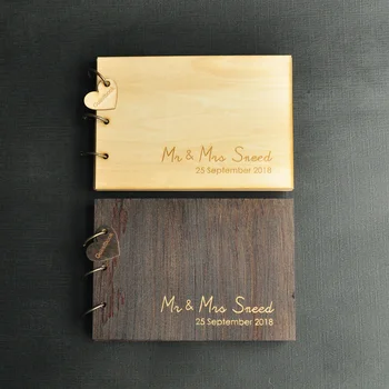 

Personalized Wedding Guest Book, Rustic Wedding Guestbook Wedding Well Wishes Guest Book Bridal Shower Gift