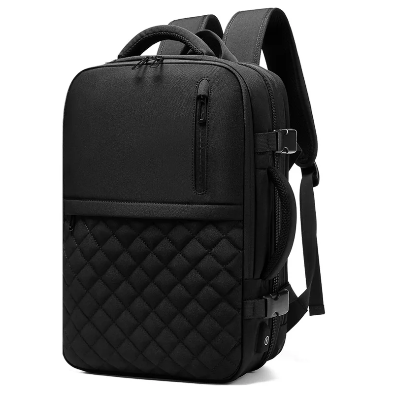 Новинка, мужской рюкзак для путешествий, расширяемый 12 см, многофункциональная сумка, подходит для 15,6 дюймов, рюкзаки для ноутбука, мужские рюкзаки Mochila n1811-X - Цвет: 1811-5 Black
