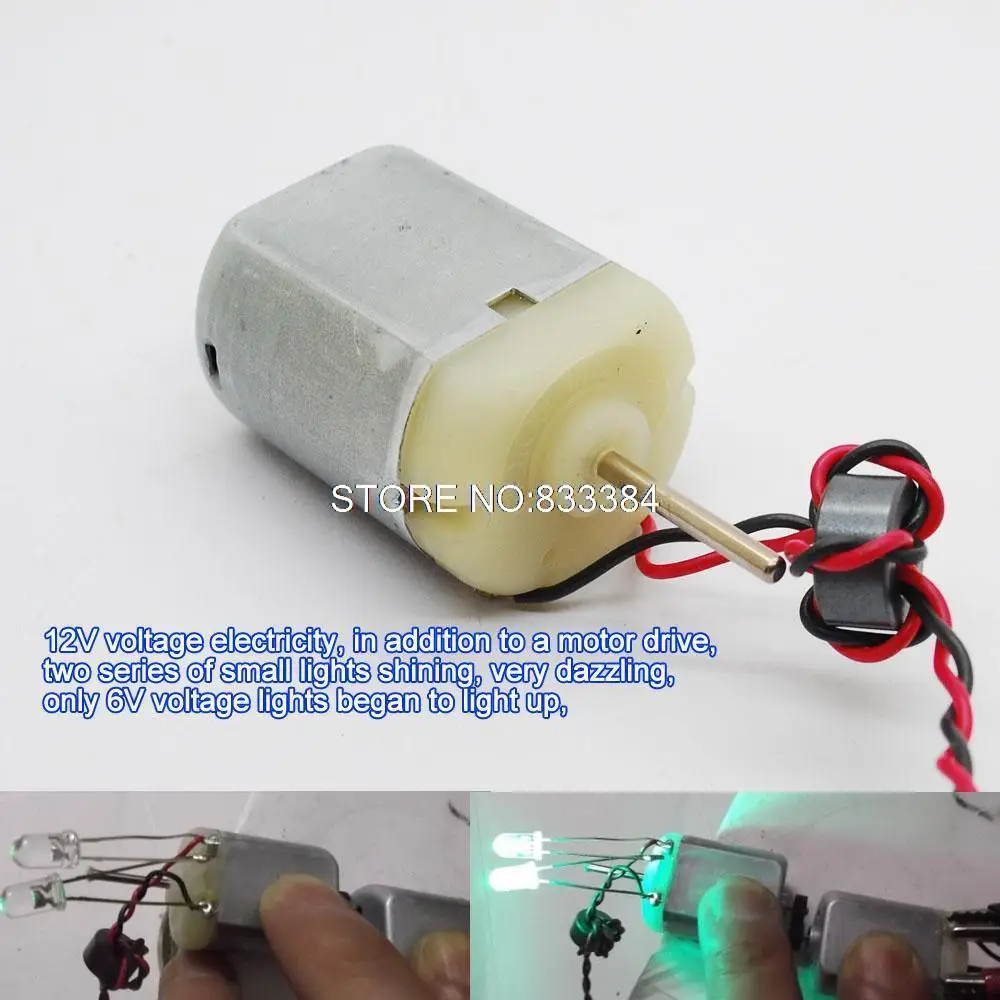 Оптовая продажа 10 шт. DIY Генератор Mabuchi DC мощный магнитный двигатель dual axis|mabuchi dc