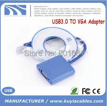 

KUYiA New USB 3.0 to VGA Converter Adapter Cable for HD Win7/8