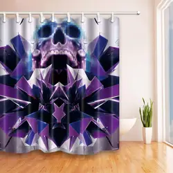 Sku в фиолетовый бумага цветы es плесени полиэстер ткань душ шторы комплект фантастические украшения