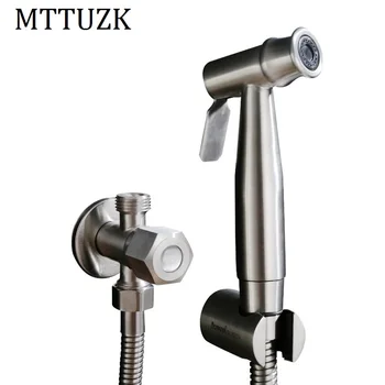 

MTTUZK Stainless Steel Toilet Partner Spray Gun set Handheld Hygienic Shower Spray Head For Wash Bathroom Toilet Rinse Airbrush