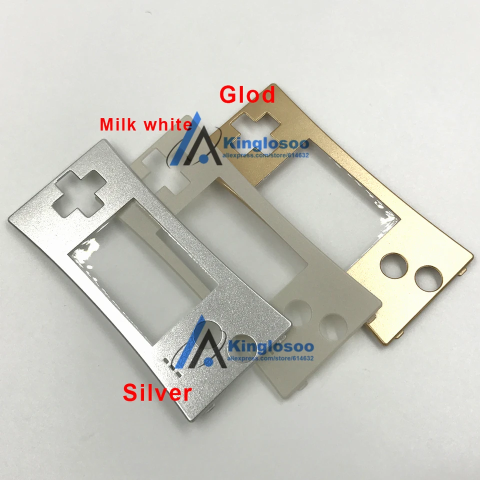 Gameboy Micro Frontplatte Chrom Blau - Ersatz-Gehäuse Für GBM Konsole