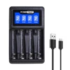 PowerTrust Intelligent 4 Slots AA AAA Battery Charger with LCD Display for aa aaa Ni-MH Rechargeable Batteries ► Photo 1/6