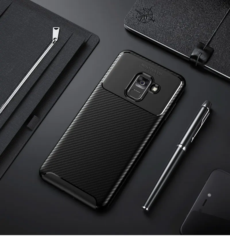 Luxury Phone Case for Samsung Galaxy A8 2018 Armor Fundas Soft Silicone Coque Cover Plus A8+ Capa accesorios | Мобильные телефоны и