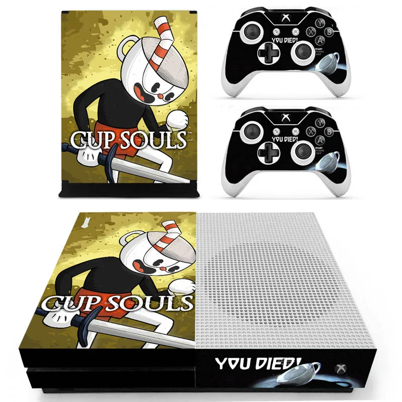 Cuphead Vinly кожи Стикеры наклейки для xbox один с консоли с двумя Беспроводной контроллер кожа - Цвет: S-1179