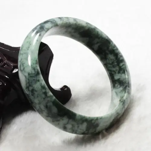 

free shipping 583 Natural Green Jadeite Jade Gems Bangle Bracelet