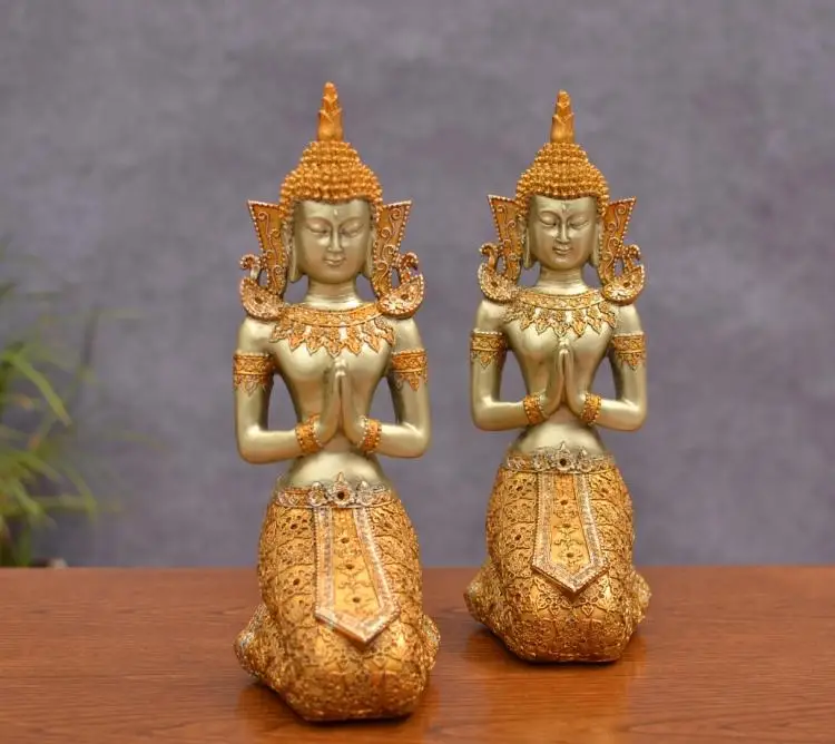 Украшения Будды в стиле Юго-Восточной Азии, домашний интерьер, Тайланд, украшение в музее красоты, свадебный подарок