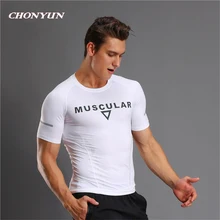 Футболка для бега Для мужчин тренажерный зал спортивные футболки с длинным рукавом сухой футболки тренировки тонкий футболки спортивные Фитнес мышцы футболки Рашгард