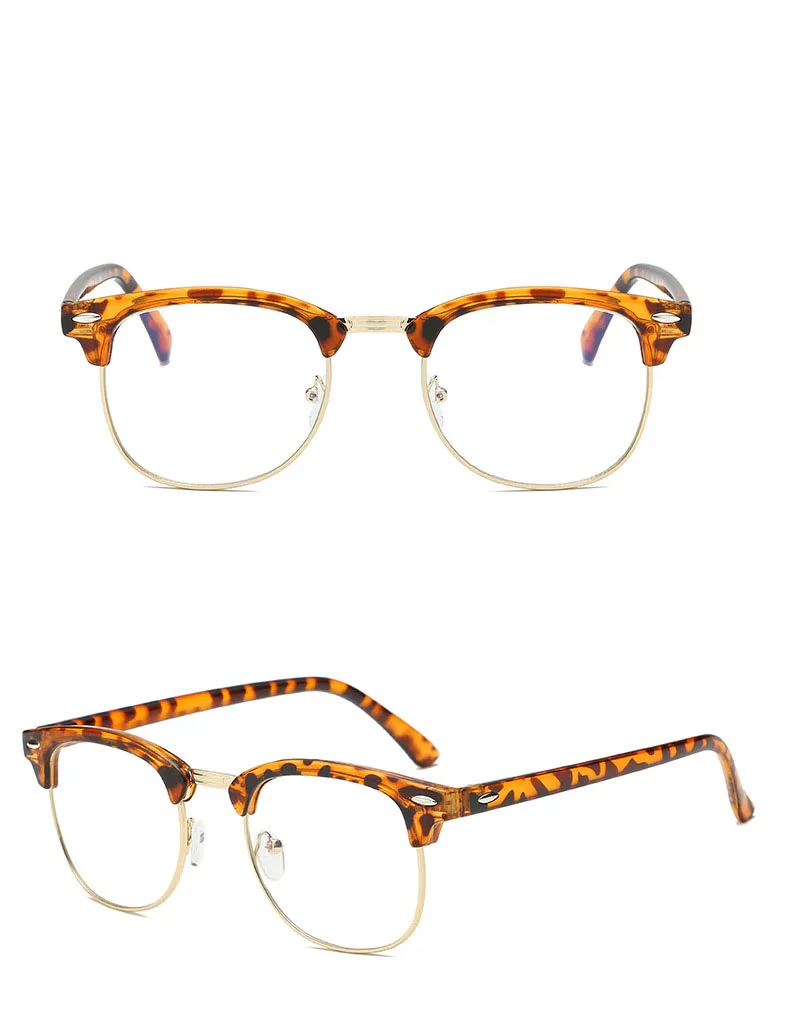 1-1,5-2-2,5-3-3,5-4-4,5-5-5,5-6 оптические очки с памятью близорукости, полуоправа, готовые Мужские Женские очки для близоруких