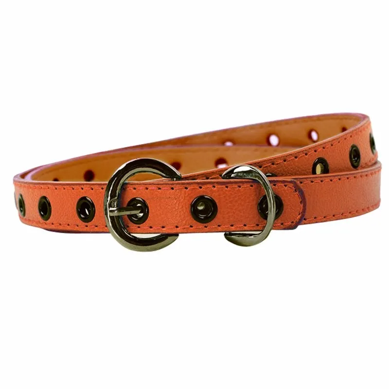 Kids Boys Girls Belt Child Waistband Classic Color Leisure Waist Strap Children PU Leather Belts