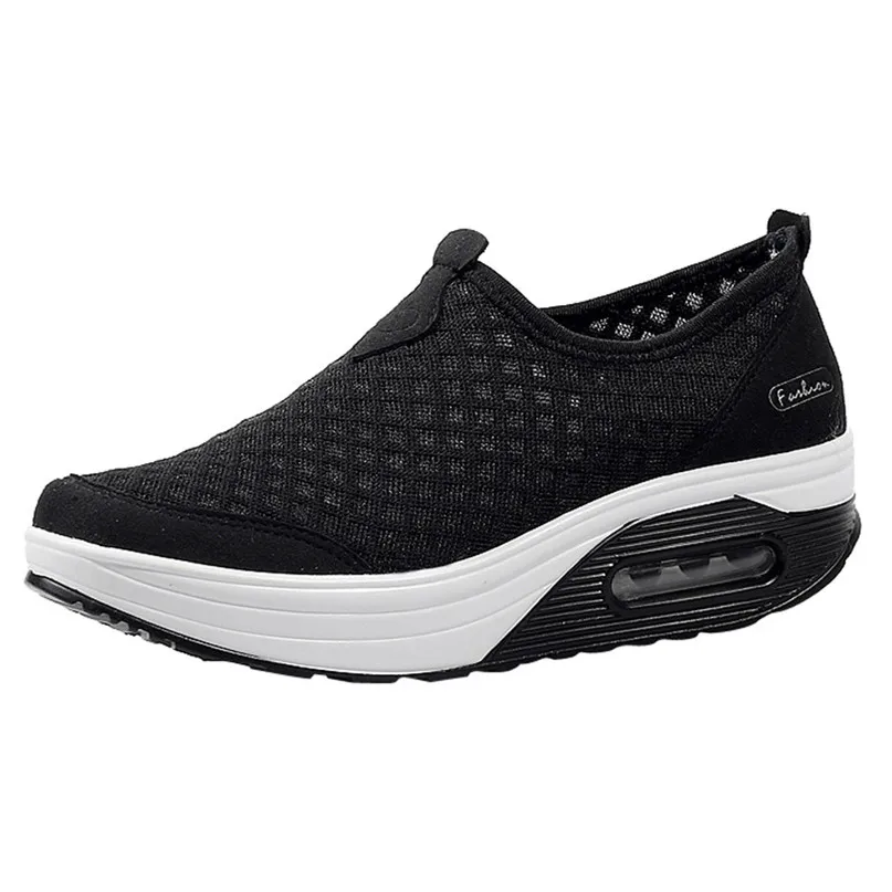 Women Sneakers Sports Shoes Breathable Walking Mesh flat Running Shoes Sneakers women 2018 tenis feminino #2S05#F (1)