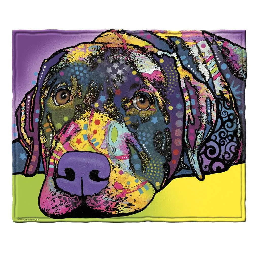 Adult Christmas Blanket Savvy Lab Fleece Throw Custom Soft Rainbow Cover | Дом и сад