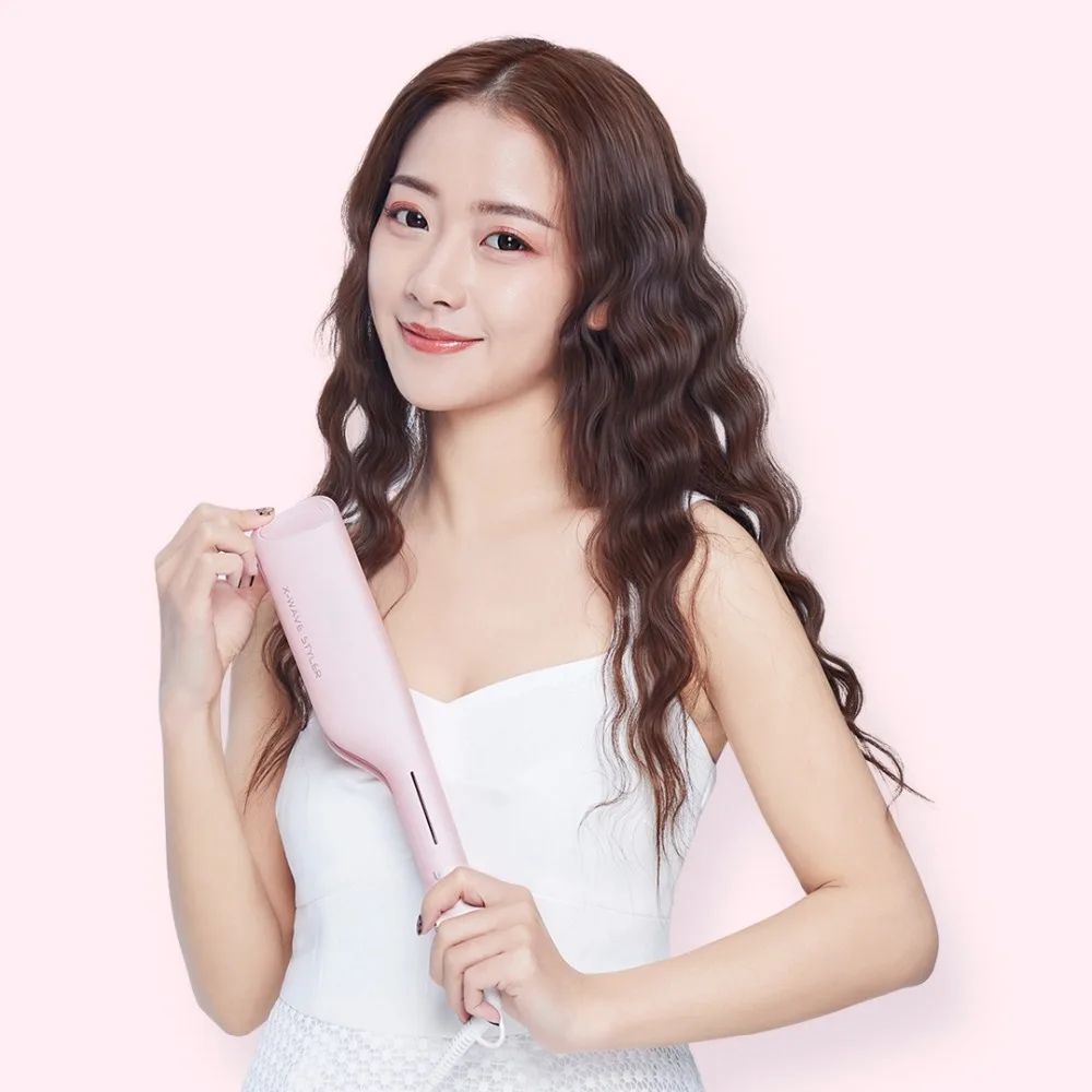 Xiaomi Mijia электрическая автоматическая щипцы для завивки волос с вращением на 360 градусов, инструмент для дизайна волос, 220 В, розовый цвет, для женщин, стать красивым