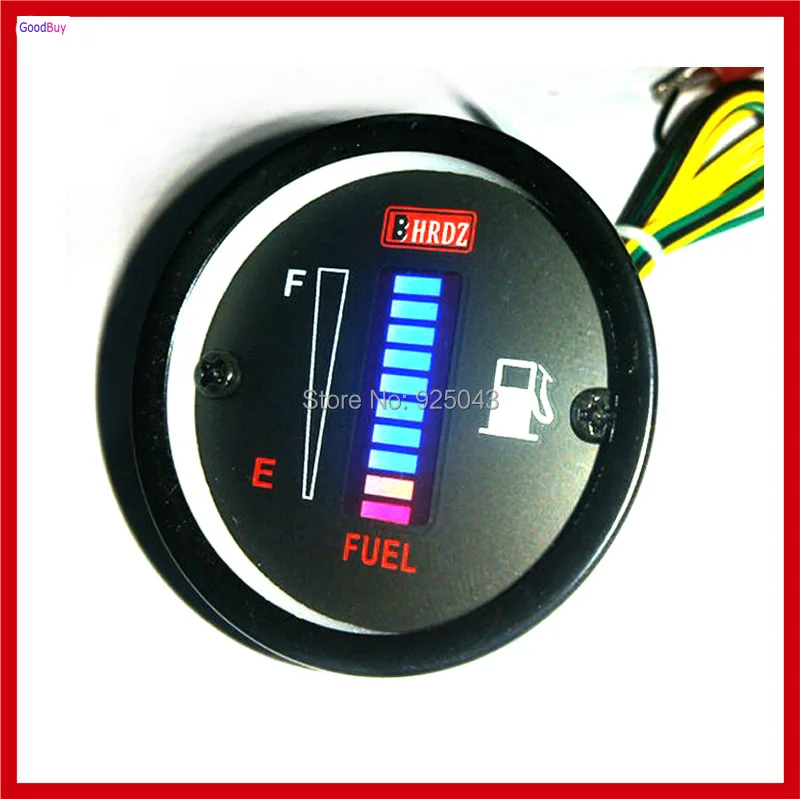 

New Unversal 12v / 24v Motorcycle Car Fuel Gauge LED Oil Meter Fuel level Scale Display Indicator