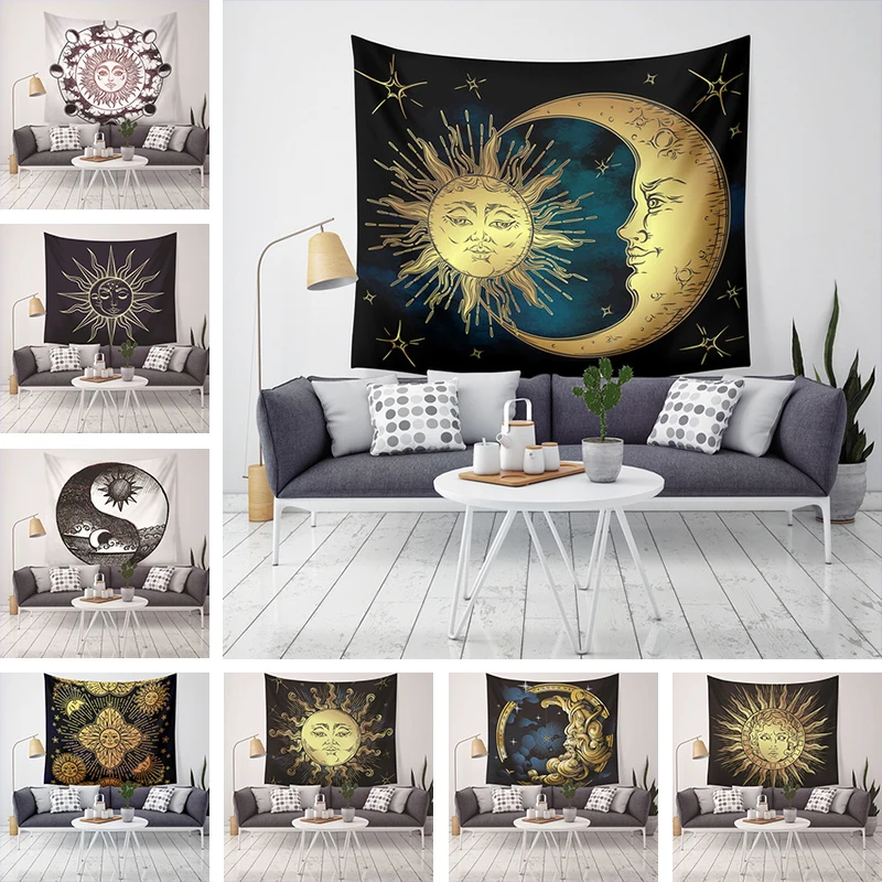 

Sun 3D Printed Tapestry Polyester Bohemian Wall Hanging Decor Table Cover Yoga Mat Picnic Table Cover Drop Shipping 150*130