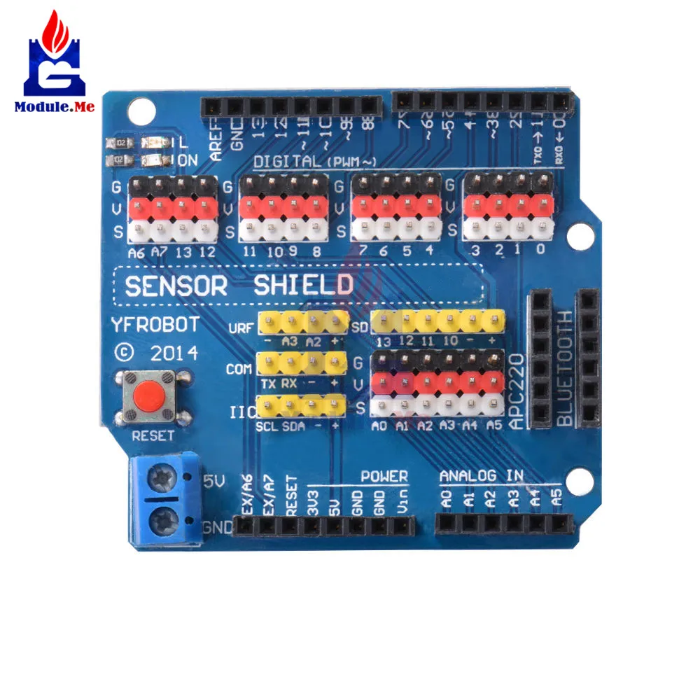 Электрический модуль датчика Щит Плата расширения для Arduino UNO R3 V5. 0 модуль защиты датчика для Arduino UNO