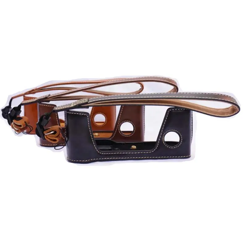 

Black/Brown/Coffe PU Camera Half Body Leather Case for FujiFilm Fuji X-Pro 2 II XPRO 2 Case Cover With Hand Strap