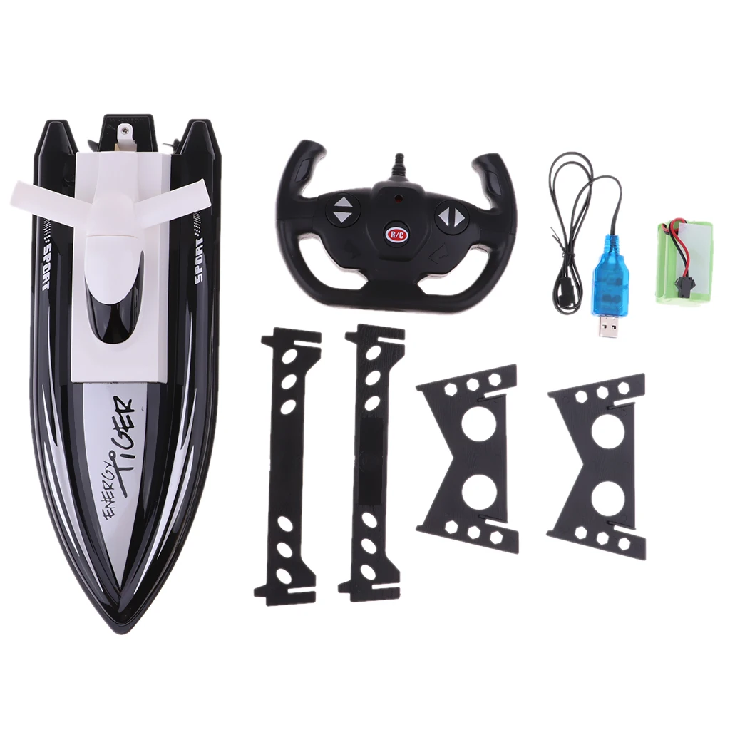 3 Colors 1/16 RC Racing Boat Battleship Dual Motor 20Km/h High Speed Kids Toddlers Play set Toys  Assault Military Ship Model