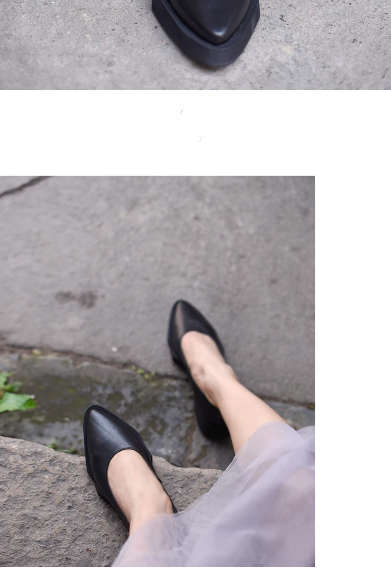 Artmu/Модная женская обувь; кожаная обувь ручной работы; Мягкая Повседневная обувь с острым носком; chaussures femme; Новинка года; женская обувь на плоской подошве