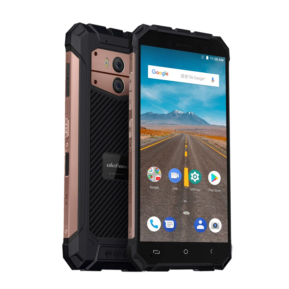 Ulefone Armor X Смартфон Android 8,1 Беспроводная зарядка Водонепроницаемый IP68 5," HD 2 ГБ+ 16 Гб 13 МП NFC Face ID 5500 мАч мобильный телефон