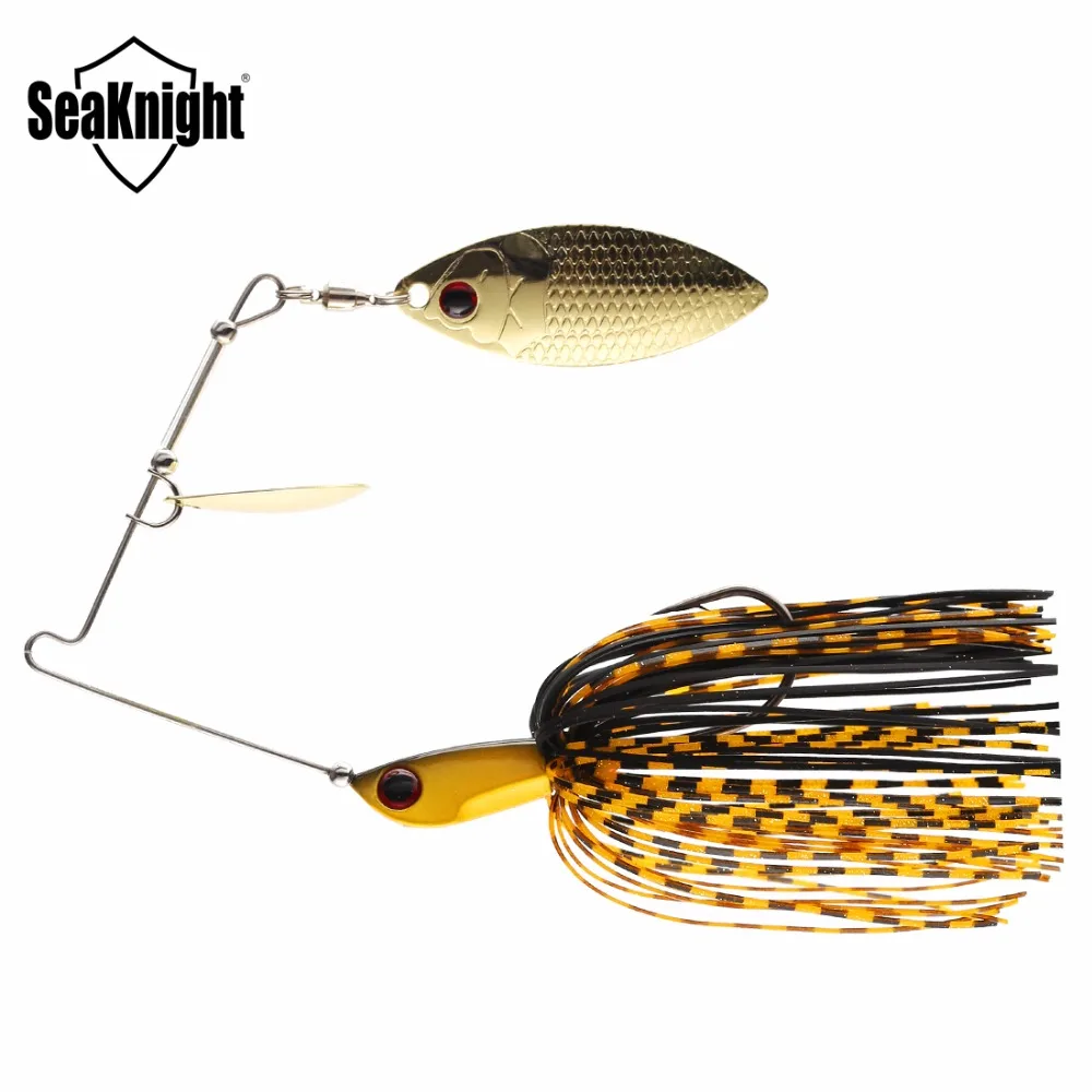 

SeaKnight SK101 Spinner bait 10g 14g 1PC Sinking Fishing Lure Spinnerbait Jig Double Spoon Jigging Fishing Lure for Bass Fishing