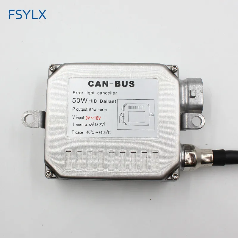 FSYLX Canbus 50 Вт HID ксеноновый балласт переменного тока цифровой Hy-lux H1 H3 H7 H11 9005 Автомобильные ксеноновые фары Canbus балласт блок зажигания