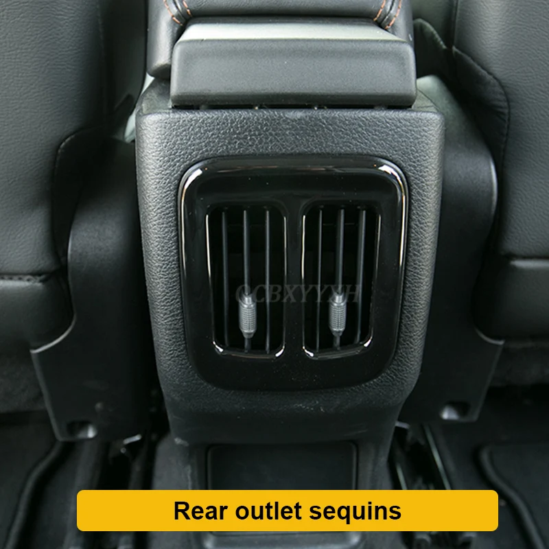 Автомобильный Стайлинг, черный цвет, для Jeep Compass, украшение интерьера автомобиля, блестки, автомобильная наклейка, внутренняя дверная ручка, коробка с блестками