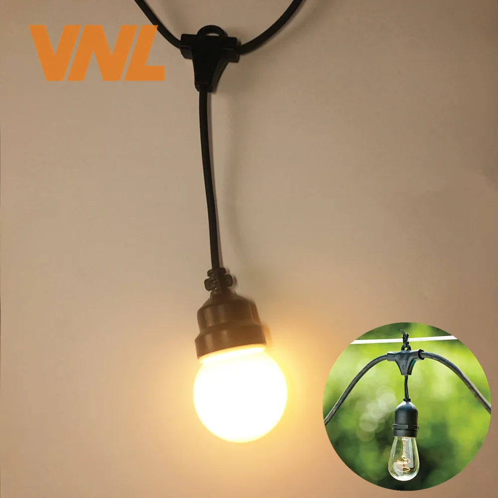VNL IP65 Milky Globe Droop G50 светодиодная световая гирлянда Подключаемая наружная