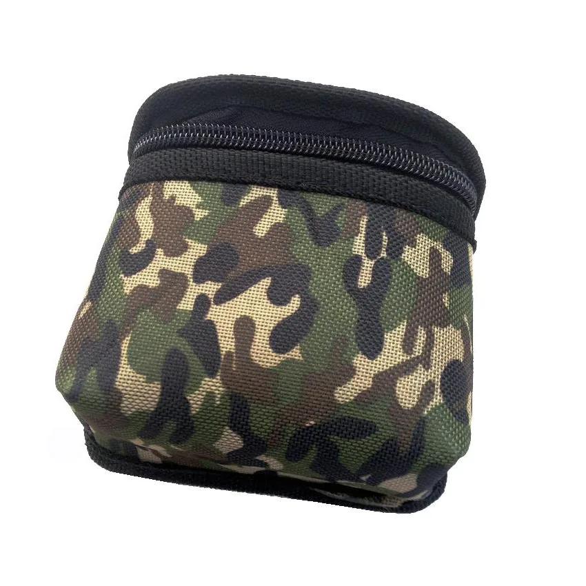 

LED headlamp headlight storage bag cloth cover Tactical flashlight bag miner lamp light protection bag Camouflage color 2019 New