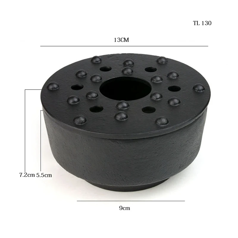 Чугунная чайная печь, нагревательная печь, маленькая спиртовая печь, теплозащитная база, Сырная шоколадная плавильная печь, высокое качество - Цвет: TL130