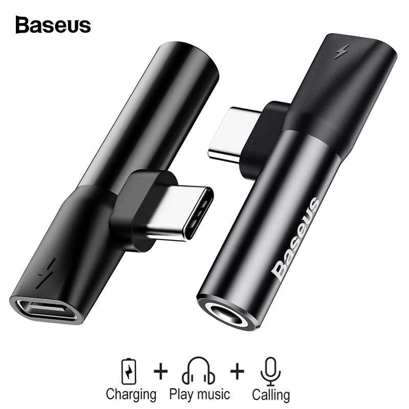 Baseus USB Type C to 3.5mm Jack Adapter For Xiaomi Mi 9 8 Mi9 Huawei