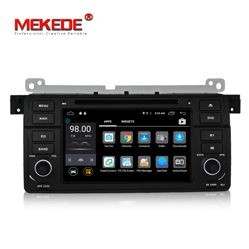 Sale MEKEDE European tax exemption Androdi7.1 2G RAM 16G ROM Car DVD GPS player for BMW E46 M3(1998-2006) with 4G LET wifi 4