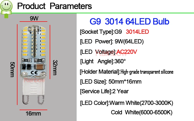 G9 48 64 96 104 LED99