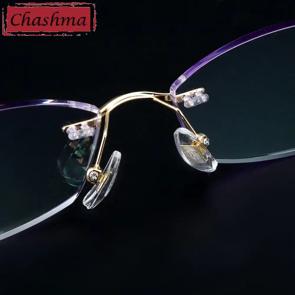 Chashma дизайнерская модная женская оправа для очков без оправы с бриллиантами