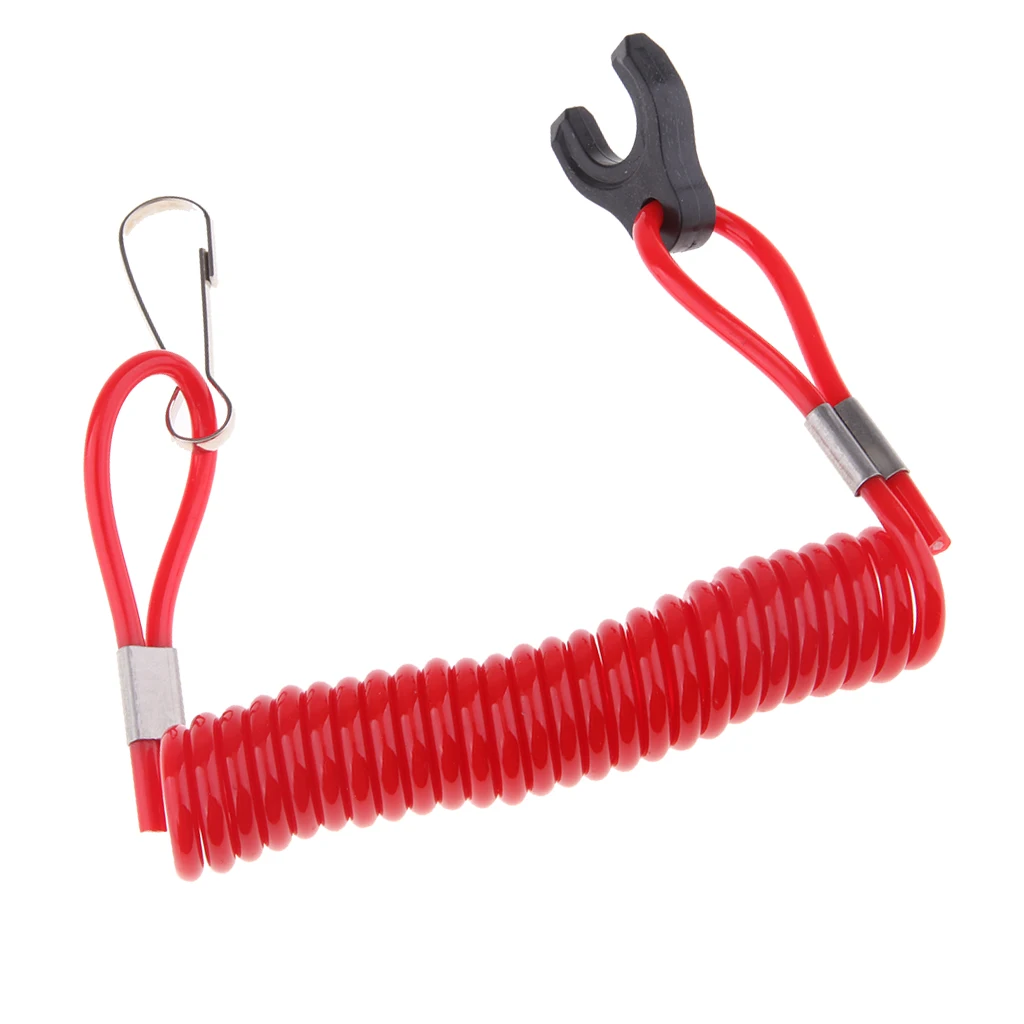 1 Pcs Boat Outboard Engine Motor Lanyard Kill Stop Switch Safety Tether For Tohatsu Outboard Engine Motor 10cm Wire Length