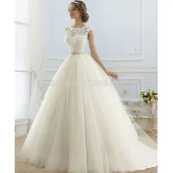 Новинка 2019 года Лидер продаж индивидуальный заказ Свадебные платья Vestido de Noiva Casamento Robe De Mariage молния сзади бисер