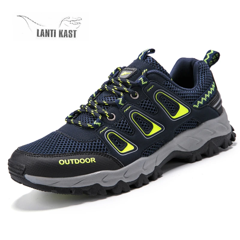 

Outdoor Hiking Shoes Camping Mountain Climbing Sneakers Men Mesh Breath Sports Trekking Tactical Sneakers zapatillas hombre