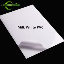 Leotrust A4 Размер 210 мм x 297 мм белое молоко ПВХ наклейка этикетка цветной ПВХ A4 стикер на клейкой основе для струйного принтера
