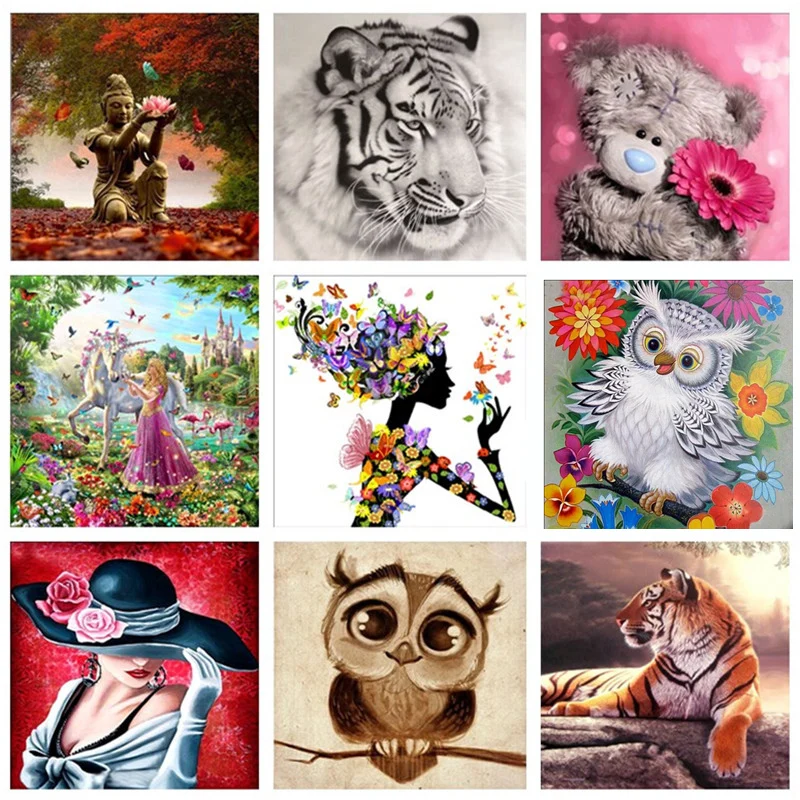 Cartoon Animal DIY Diamond Painting Embroidery Cross Stitch Craft Art Gift