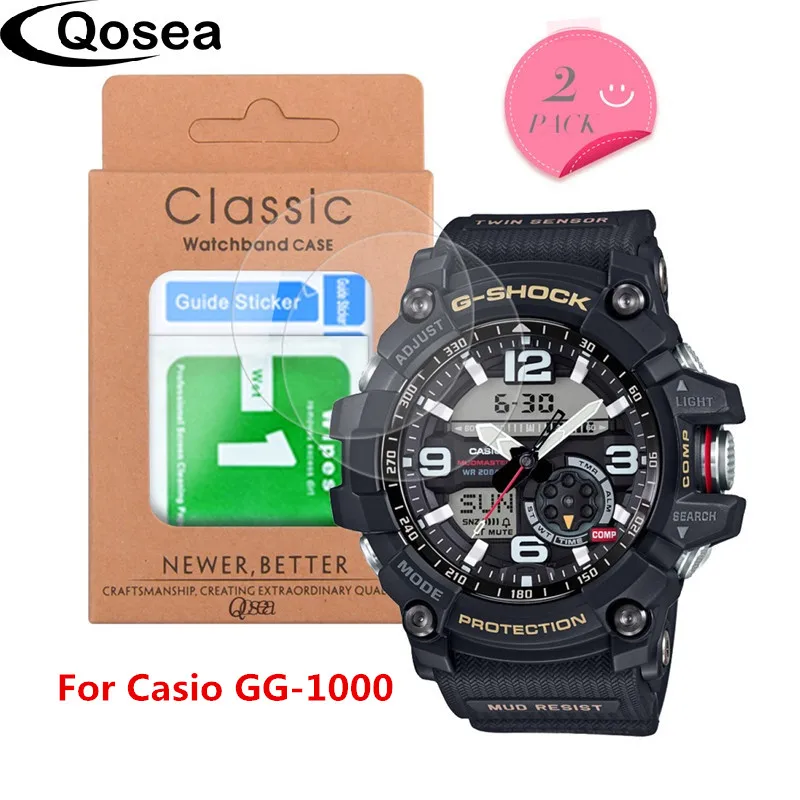 

(2 Pack) Protective Tempered Glass For Casio GG-1000 Screen Protector Ultra Clear Explosion-proof For Casio-1000 9H Premium Film