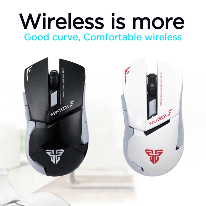 FANTECH WG8 эргономичный дизайн 6 кнопок 2 4 ГГц Беспроводная игровая мышь 2000 dpi для