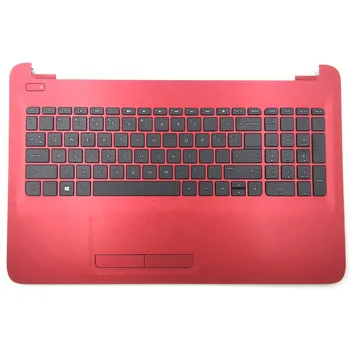 

New For HP 15-AF123CL 15-AF130NR 15-AF131DX 15-AF135NR 15-AF137NR 15-AF147CA Keyboard With Touchpad Palmrest Upper Case Red