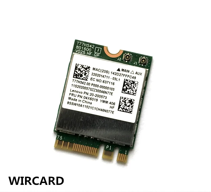 Broadcom BCM943162ZP Dual Band Беспроводной-AC 2,4 г/5 г Wi-Fi Bluetooth 4,0 NGFF 802.11ac карты для ThinkPad e450 E550 FRU: 04X6019