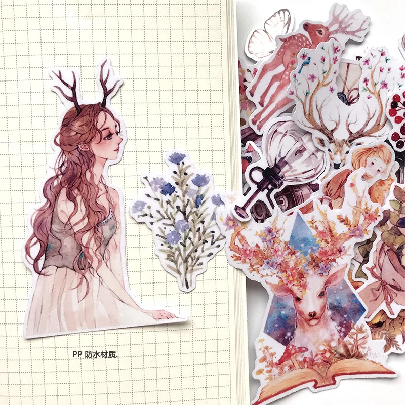 25pcs Creative Cute Self-made fashion girl Scrapbooking Stickers /Decorative Sticker /DIY Craft Photo Albu - Image 2