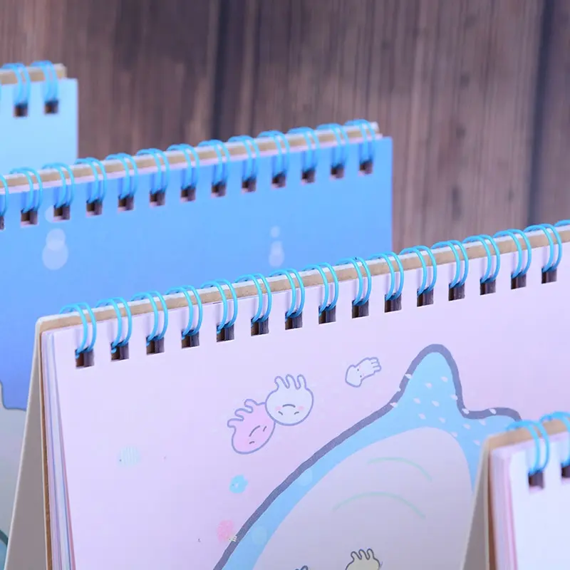 Милый мультфильм Календарь креативный стол Вертикальная бумага многофункциональная коробка для хранения расписание план ноутбука