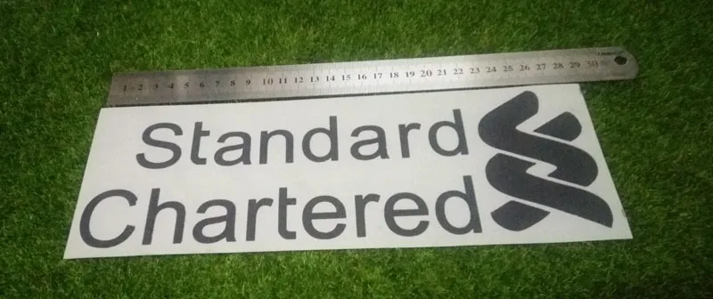

2019 Standard Chartered Sponsor Patch White and Black Heat Transfer Patch