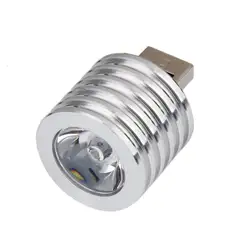 Hhtl-Алюминий 3 Вт USB Светодиодная лампа Разъем Spotlight фонарик Белый свет